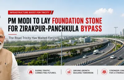 PM Modi to Lay Foundation Stone for Zirakpur-Panchkula Bypass July 17