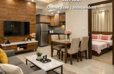 Fully Furnished 2BHK Independent Floor in Aerocity – Owner Free | Ready to Move | Girls & Families Only