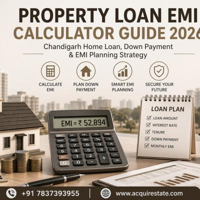 Property Loan EMI Calculator Guide 2026: Chandigarh Home Loan, Down Payment & EMI Planning Strategy