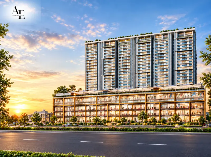 Front Elevation of Gillco Meraqui Residential Project