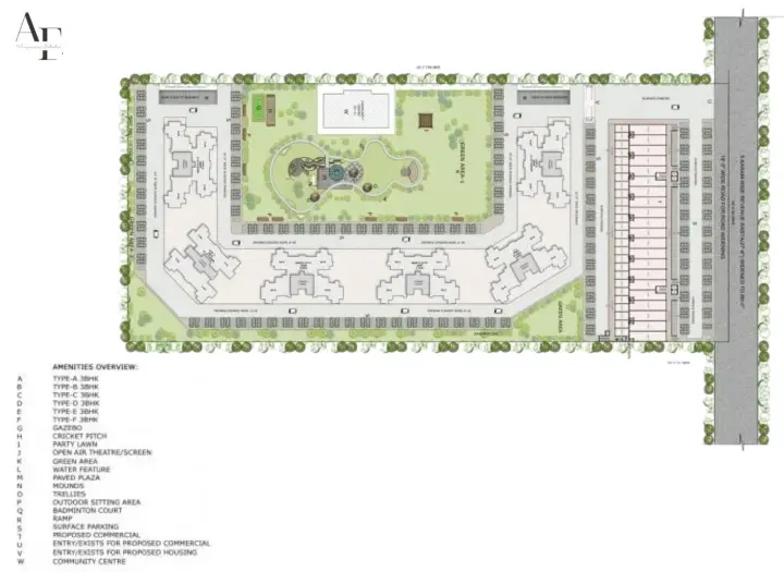 Site Plan of The Vibe Zirakpur