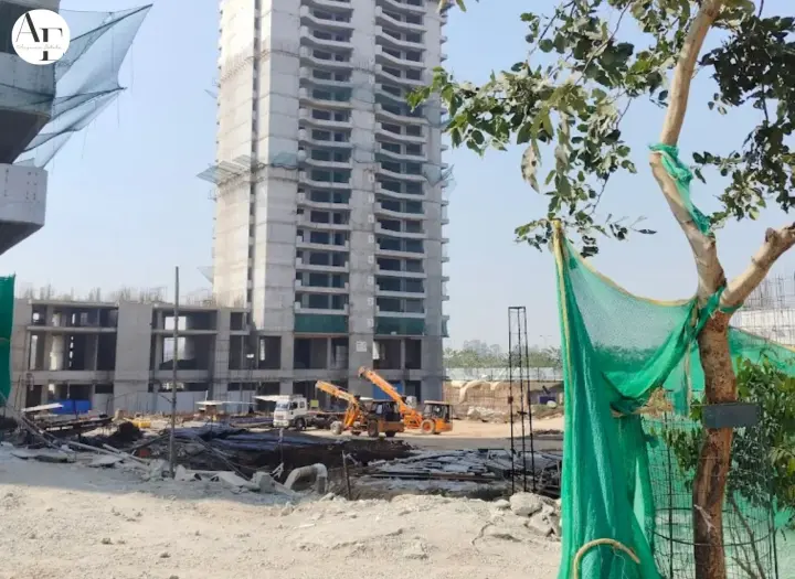 The Tiara New Chandigarh construction site progress in Medicity