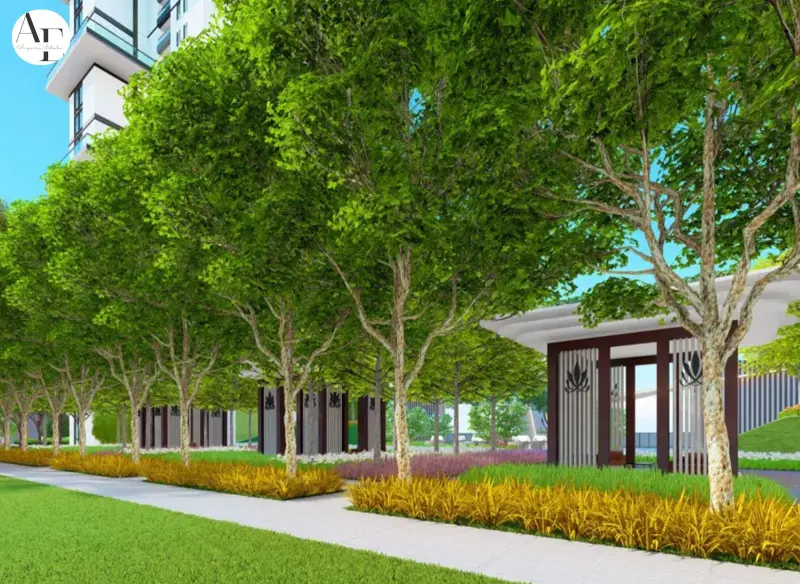 Jogging track and open green spaces at The Tiara New Chandigarh
