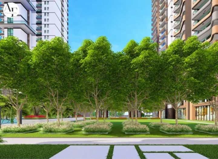 Jogging track and open green spaces at The Tiara New Chandigarh