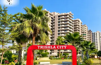 Garden front gate of Trishla City residential society