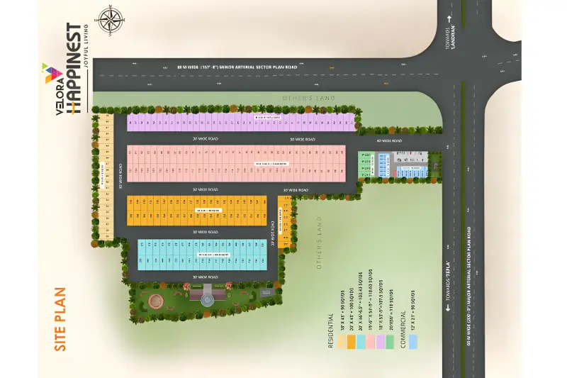 Velora Happinest Banur Mohali project site showcasing premium residential plotted development